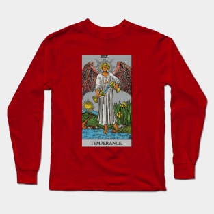 Temperance Tarot Card Long Sleeve T-Shirt